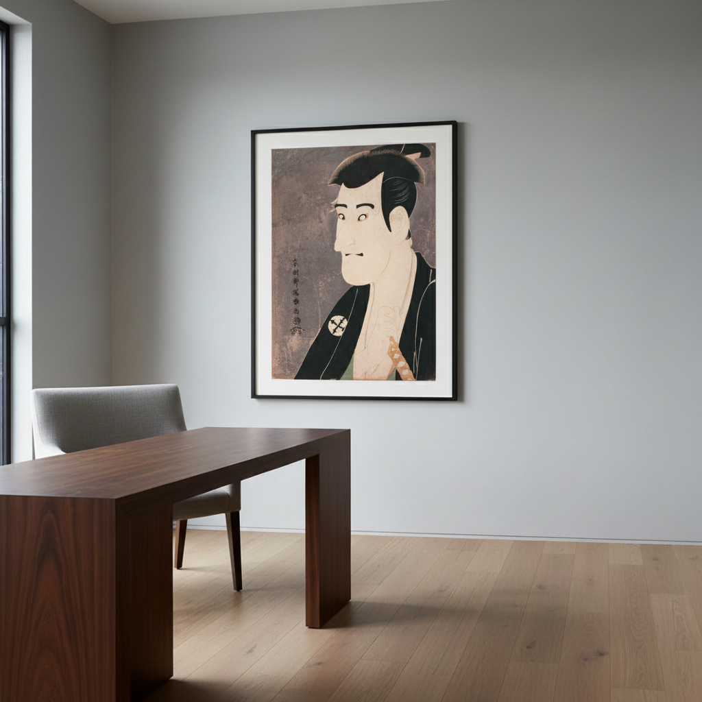 Actor Ichikawa Komazo II as Shiga Daishichi